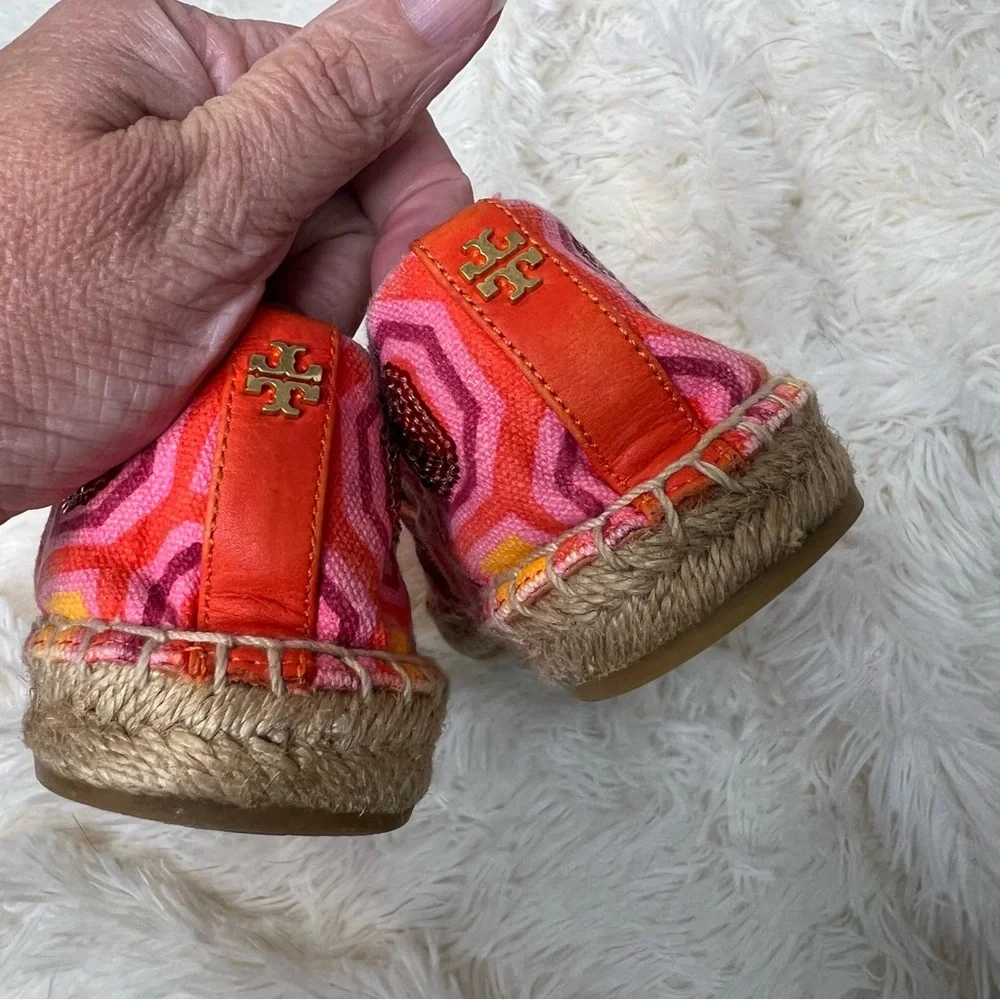 Tory Burch Ceicily Embellished Espadrille Slip-on Flats